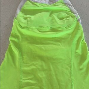 Lululemon athletica Neon Green and White Top